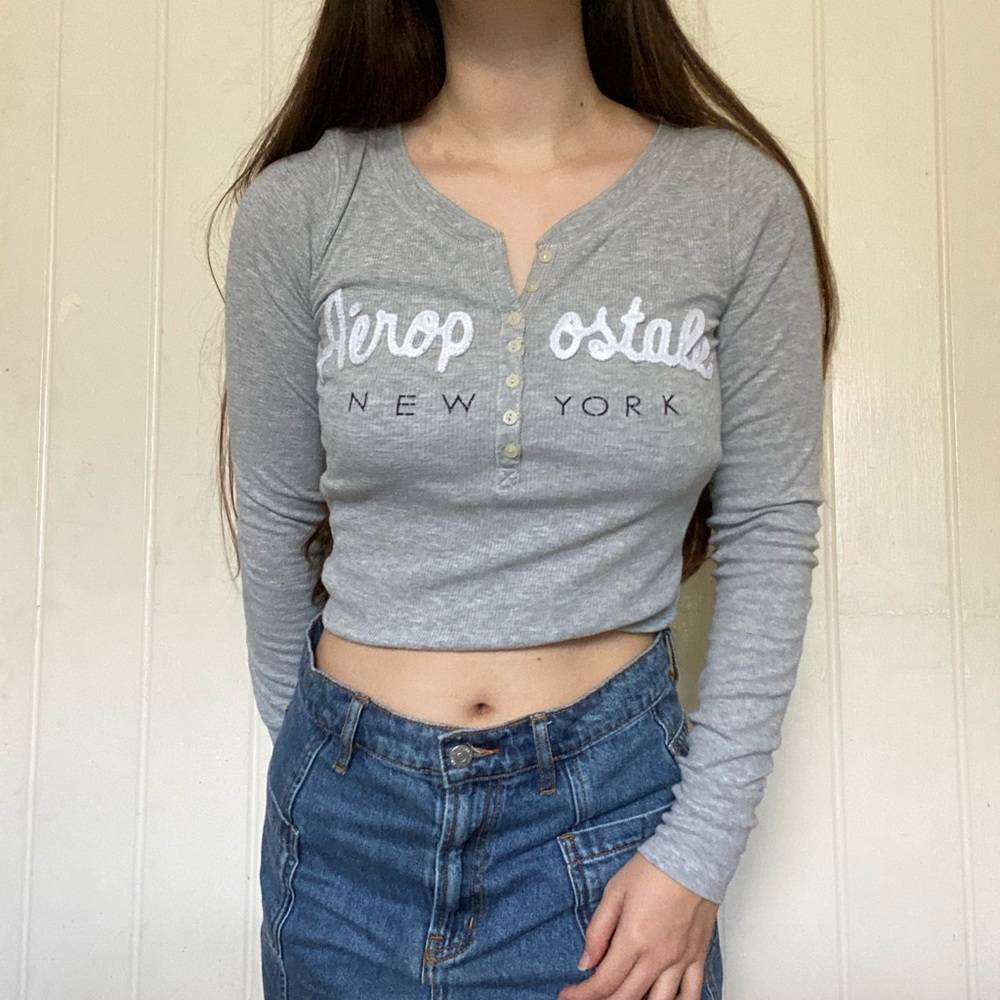 SOLD button up thermal long sleeve